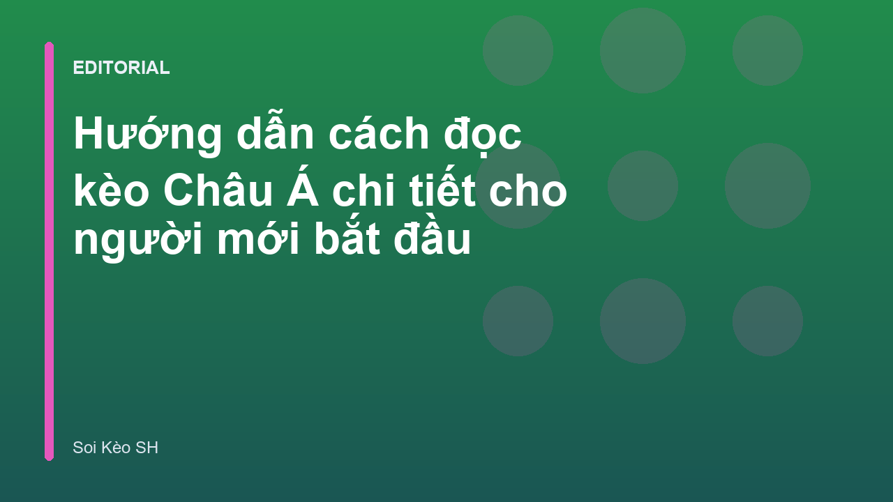 Hướng dẫn đọc kèo châu á cho người mới bắt đầu