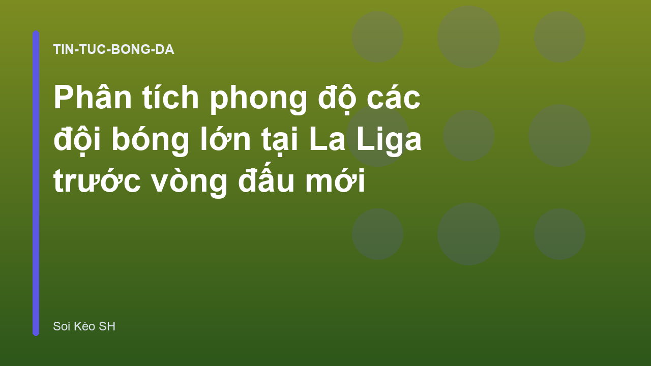 Phân tích phong độ các đội bóng lớn tại La Liga trước vòng đấu mới